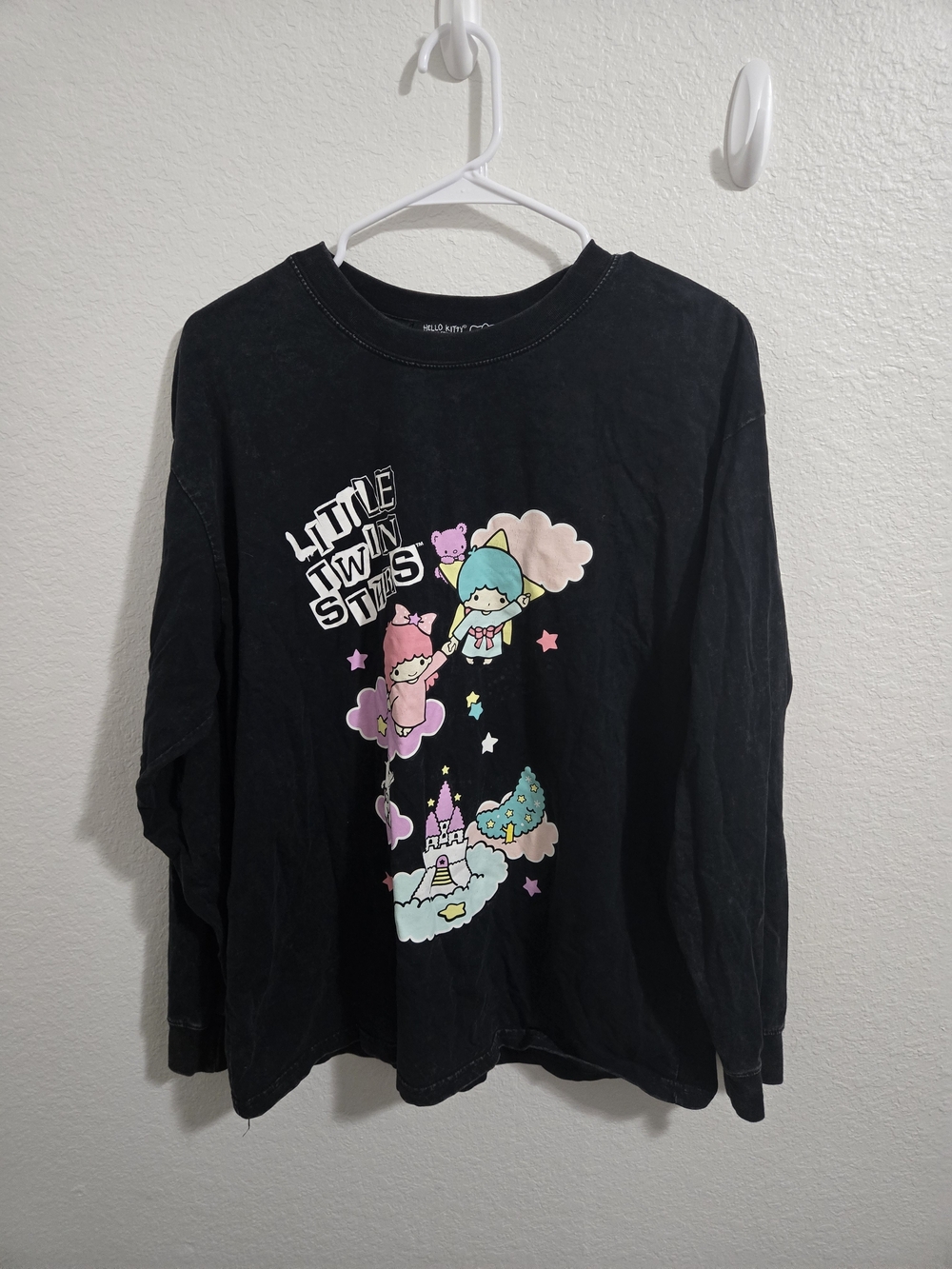 Hello Kitty | Little Twin Stars Black Long Sleeve Shirt